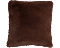 J-Line kussen Cutie – polyester – bruin
