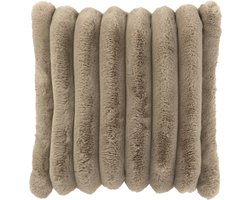 J-Line kussen Large Corduroy - polyester - taupe