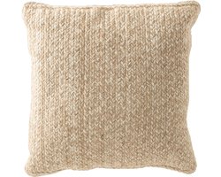J-Line kussen Miami Outdoor - polyester - naturel/wit
