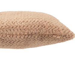 J-Line kussen - polyester - camel