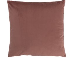 J-Line kussen Vierkant - fluweel - roze