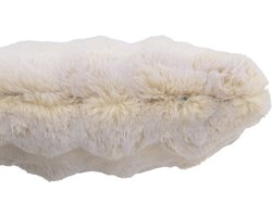 J-Line kussen Wave - polyester - creme