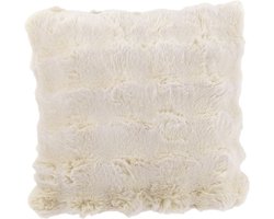 J-Line kussen Wave - polyester - ivoor
