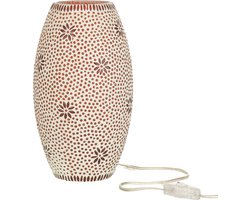 J-Line lamp Bram - glas - rood - medium