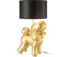 J-Line lamp Hond Poodle - polyresin - goud