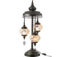 J-Line lamp Mozaiek 3 Lampen - glas/metaal - oranje