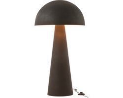 J-Line lamp Paddenstoel - metaal - zwart - extra large
