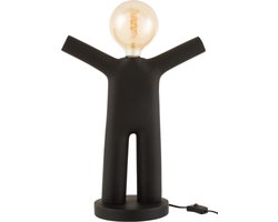 J-Line lamp P'tit Maurice - polyresin - zwart