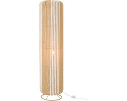 J-Line lamp Touw Cilinder - metaal - wit/naturel - large