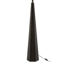 J-Line lampenvoet Octogonaal - hout - zwart - large