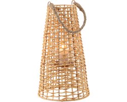 J-Line lantaarn Anais - rotan - naturel - small