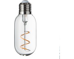J-Line ledlamp T45 Spiral - glas - transparant