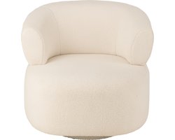 J-Line lounge zetel Universe - schuim/stof - wit