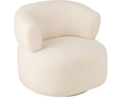 J-Line lounge zetel Universe - schuim/stof - wit