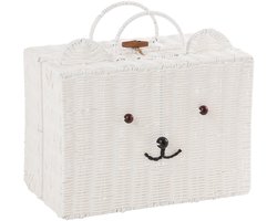 J-Line mand Beer - kunststof - wit - small