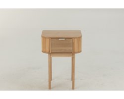 J-Line nachtkast Rond - dennenhout - naturel