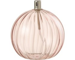 J-Line olielamp Ribbels - glas - roze - large
