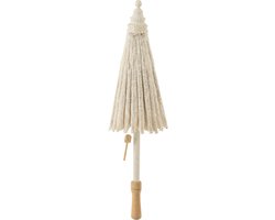 J-Line parasol Tumanggal - textiel/hout - wit