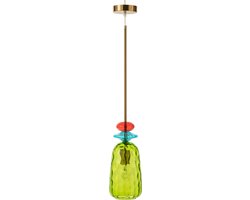 J-line - Plafondlamp Laurence Glas Mix - 160x15x15cm