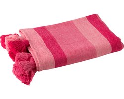 J-Line plaid Stripe - textiel - roze