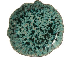 J-Line plateau Decoratief Naga - keramiek - azuur/bruin - large