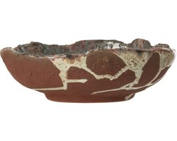 J-Line plateau Decoratief Naga - keramiek - roest/bruin - medium