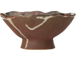 J-Line plateau Decoratief Naga - keramiek - roest/bruin - small