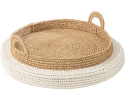 J-Line plateau Drijvend - polystyreen - wit/naturel