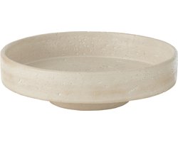 J-Line plateau Olina - cement - creme - large