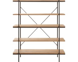 J-Line rek 5 Legplanken - hout/metaal - naturel