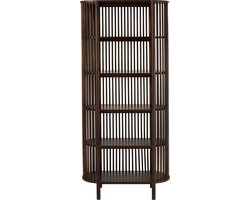 J-Line rek Conie 5 Planken - hout - donkerbruin