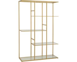 J-Line rek - ijzer/glas - goud