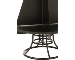 J-Line rek Kerstboom - metaal - zwart - small