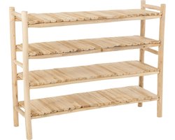 J-Line rek Ranch - hout - naturel