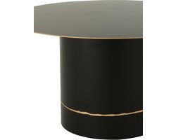 J-Line salontafel Cilinder Rond - ijzer - zwart/goud - small