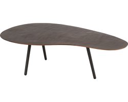 J-Line salontafel Druppel - aluminium/ijzer - bruin - large