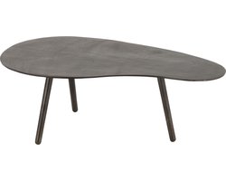 J-Line salontafel Druppel - aluminium/ijzer - zwart - small