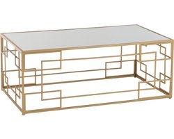 J-Line salontafel Lijnen - metaal/glas - goud