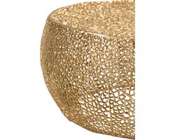 J-Line salontafel Rond Koraalpatroon - aluminium - goud