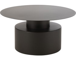 J-line - Salontafel Rond Metaal Zwart - 80x80x41cm