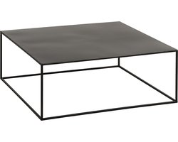 J-Line salontafel Vierkant - metaal - zwart