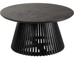 J-line - Salontafel Vincent Mangohout Zwart Medium - 80x80x39.5cm