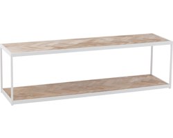 J-Line salontafel Zigzag - hout/metaal - naturel/wit