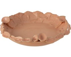 J-Line schaal Ibiza Rond - keramiek - roze/oranje - large