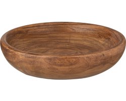 J-Line schaal Paulownia - hout - bruin