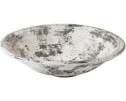J-Line schaal Ruby - keramiek - zwart/wit
