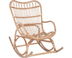 J-Line schommelstoel - rotan - naturel