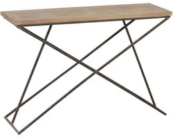 J-Line Sidetable angle teak 80 x 120 x 38