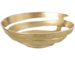 J-Line sierschaal - aluminium - goud - small