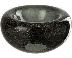 J-Line sierschaal Carol - glas - zwart - small